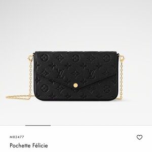 Louis Vuitton Black and Gold Clutch